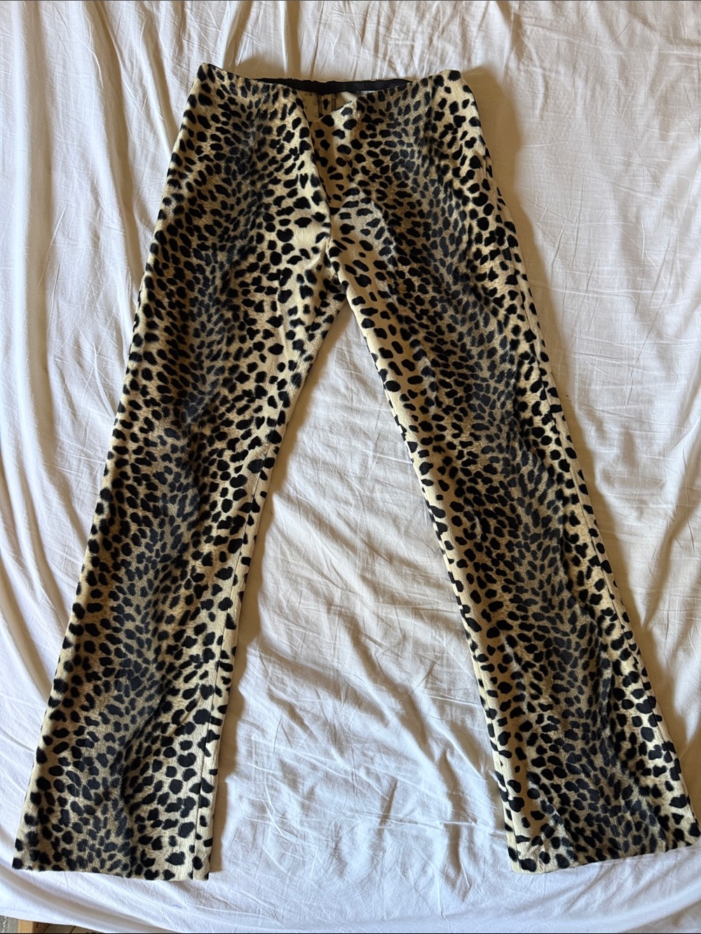 Custom Y2K Leopard Print Low Rise Pants sz 2
